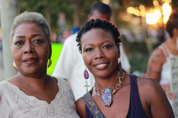 Mother and daughter who attended rally at Leimert Park July 16, 2013